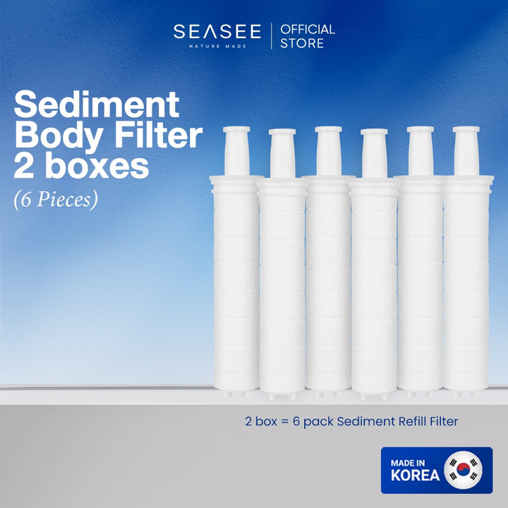 SEASEE Sediment Refill Filter - 2 Boxes (6Pcs)