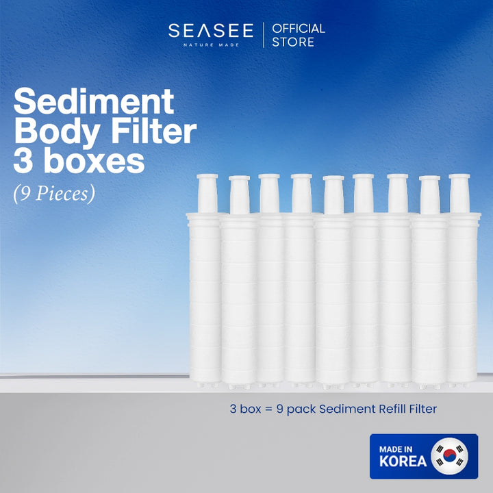 SEASEE Sediment Refill Filter - 3 Boxes (9Pcs)