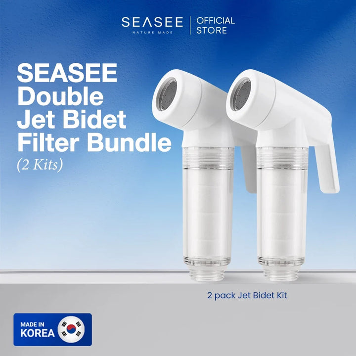 SEASEE Double Jet Bidet Filter Kit Bundle