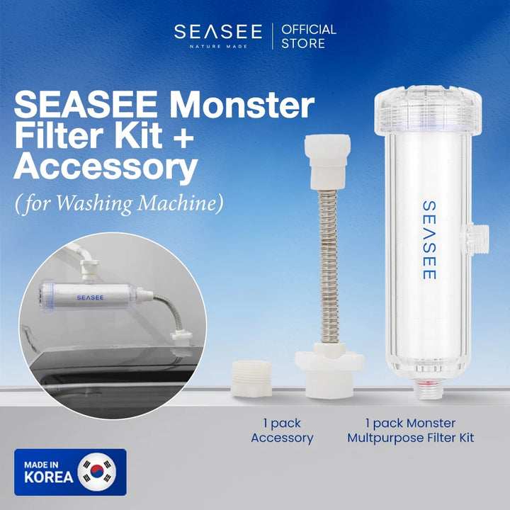 SEASEE Monster Filter Kit + Accessory for Washing Machine