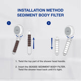 SEASEE Sediment Refill Filter - 2 Boxes (6Pcs)