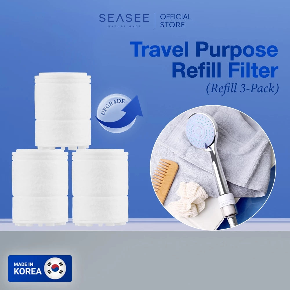 SEASEE Travel Purpose Filter Refill 3-Pack