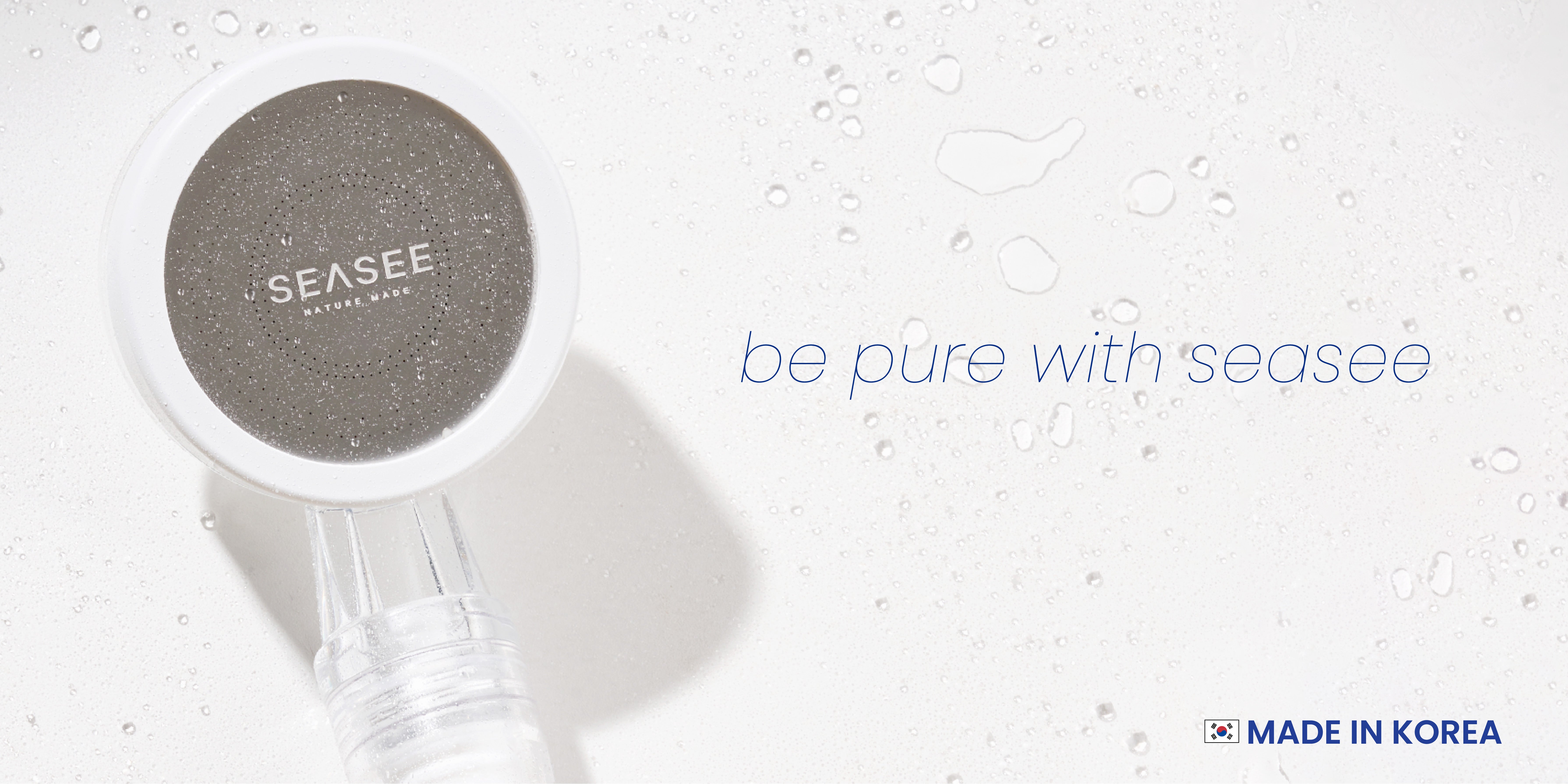Be pure with SEASEE made in Korea banner