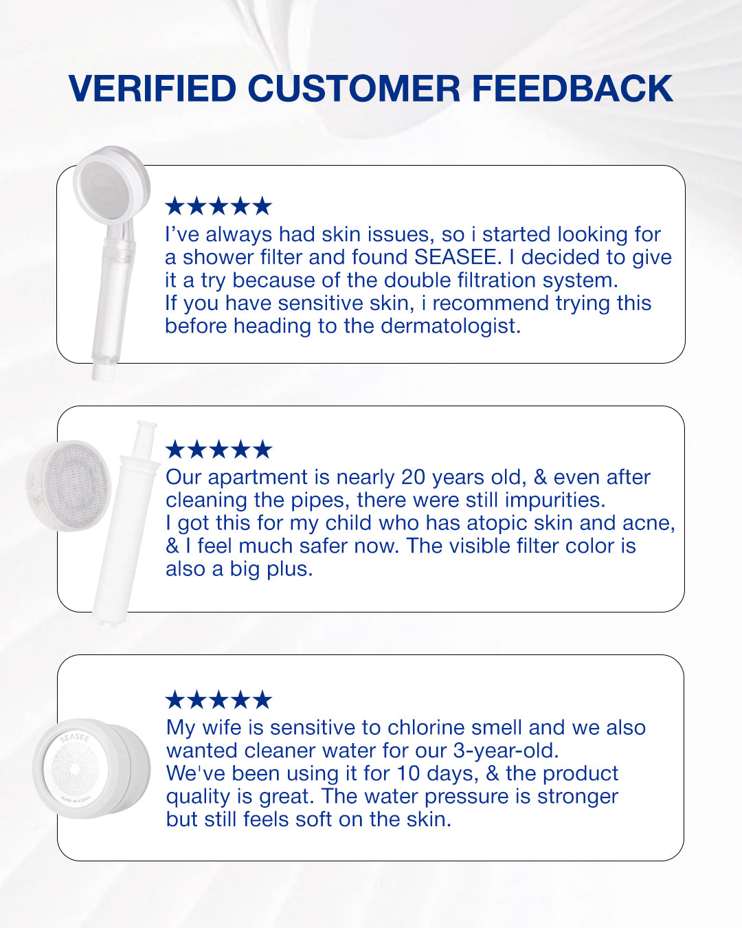 SEASEE verified customer feedback